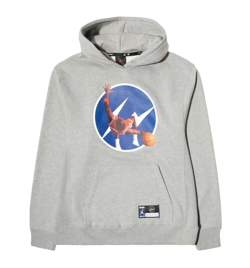 Jordan x Fragment Image Pullover Hoodie Dark Grey Heather - vue 360