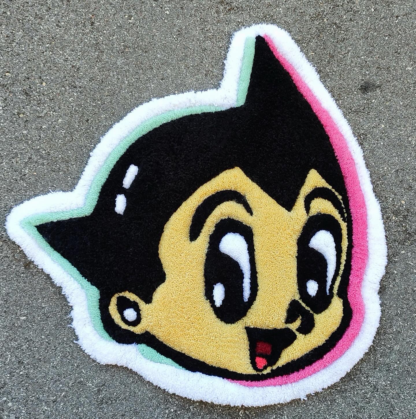 Handgefertigter Astro Boy Teppich - vue 360