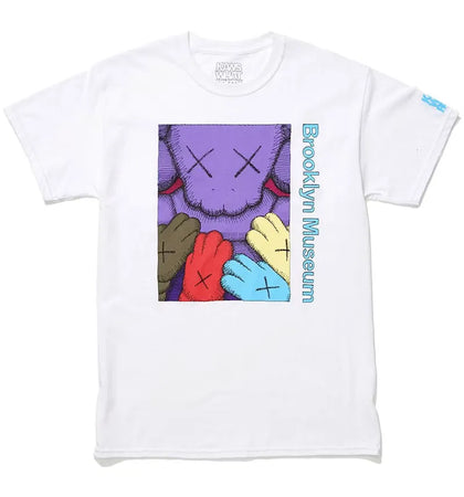 KAWS Brooklyn Museum URGE T-shirt White/Purple - authentic KAWS apparel
