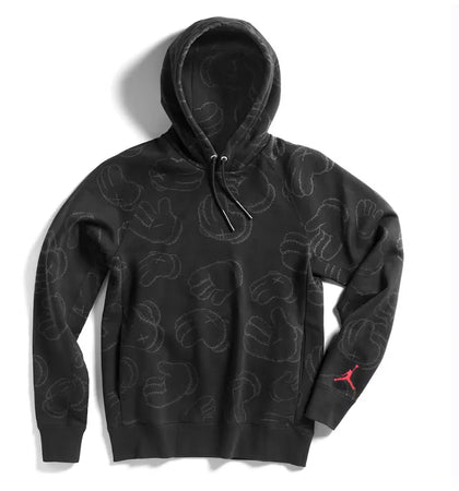 KAWS x Jordan Hooded Sweatshirt Black - authentic KAWS apparel