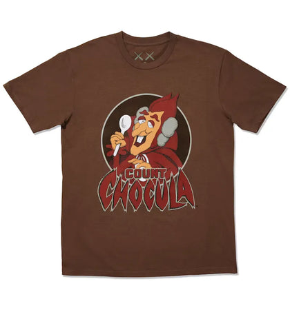 KAWS x Monsters Count Chocula T-shirt Brown - authentic KAWS apparel