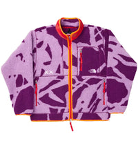 KAWS x The North Face Freeride Fleece Jacket Pamplona Purple Dragline Print