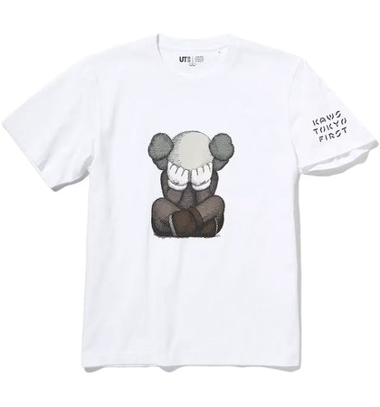 KAWS x Uniqlo Tokyo First Mori Arts Gallery Exclusive Tee (Asia Sizing) White - authentic KAWS product