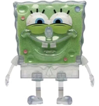 Kidrobot x Spongebob Squarepants NTWRK Sea Sponge Spongebob Figure 8 Inch Green Glow