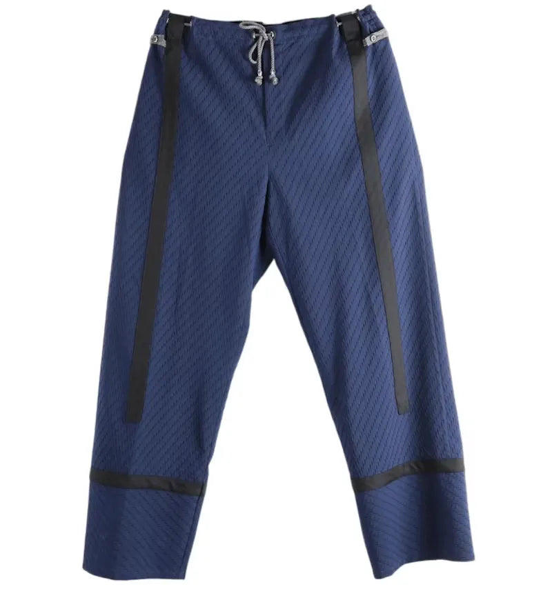 Kiko Kostadinov Wavy Wool Kyan Trousers Abyss Blue - vue 360