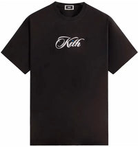 Kith Cursive Logo Tee Black