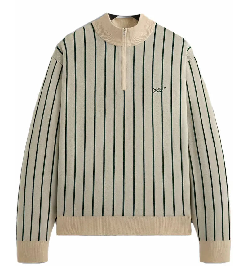 Kith Harmon Quarter Zip Mock Neck Sandrift - vue 360