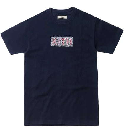 Kith Ishiahara Test Classic Logo Tee Navy - authentic Kith product