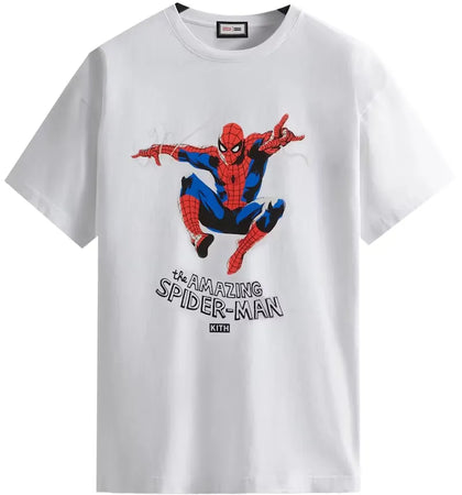 Kith Marvel Spider-Man Amazing Spider-Man Tee White - authentic Kith product