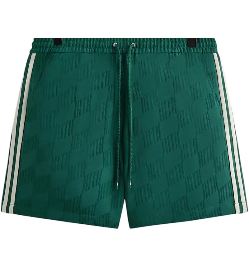 Kith x adidas Football Jacquard Short Green - vue 360