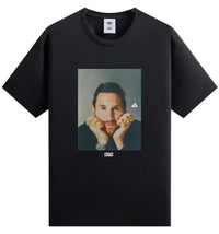 Kith x adidas Messi Football Graphic Tee Black