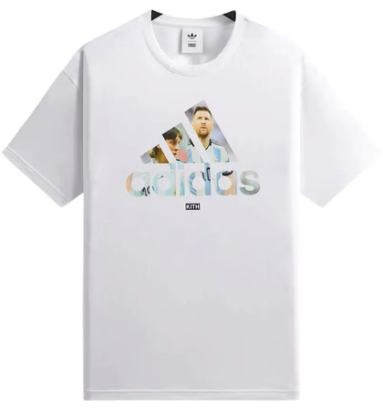 Kith x adidas Messi Football Graphic Tee White - authentic Kith product
