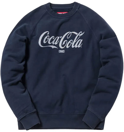 Kith x Coca-Cola Rugby Crewneck Navy - authentic Kith product