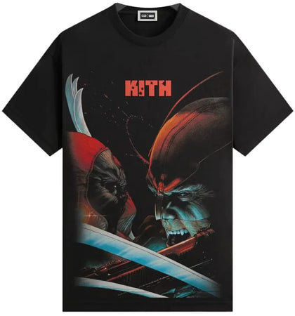 Kith x Marvel Deadpool Vintage Tee Black - authentic Kith product