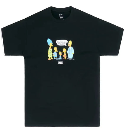 Kith x The Simpsons Original Family Tee Black - authentic Kith product
