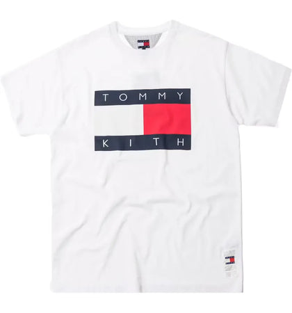 Kith x Tommy Hilfiger Flag Tee White - authentic Kith product