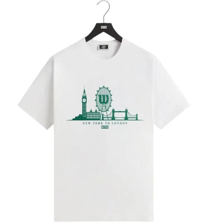 Kith x Wilson Ny To London Tee White - authentic Kith product