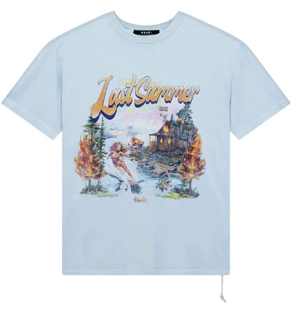 Ksubi Last Summer Blue Biggie S/S Tee Mist - authentic Ksubi product