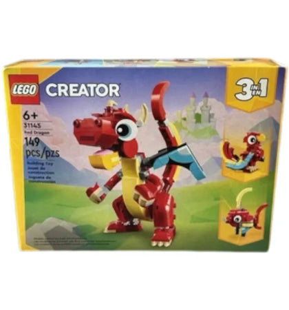 LEGO Creator 3-in-1: Red Dragon Set #31145 - authentic LEGO building set