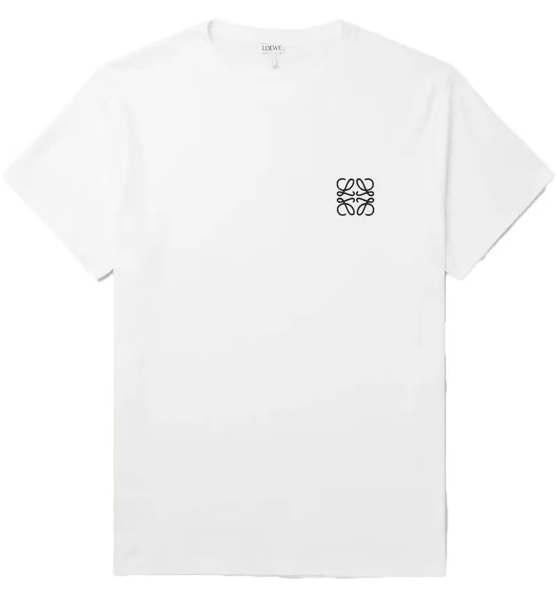 LOEWE Anagram Cotton T-shirt White/Black - vue 360