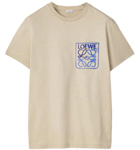 LOEWE Anagram Fake Pocket T-shirt Stone Grey/Navy
