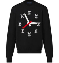 Louis Vuitton Clock Instarsia Pullover Black