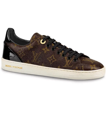 Louis Vuitton Frontrow Monogram Patent Canvas Cacao Brown White (Women's) - authentic Louis Vuitton sneakers