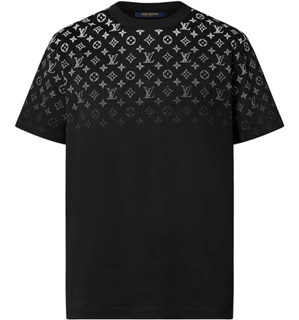 Louis Vuitton Gradient Cotton T-shirt Black/White - authentic Louis Vuitton apparel