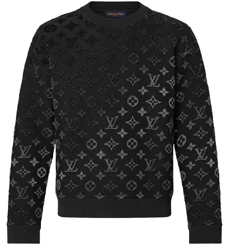 Louis Vuitton Gradient Monogram Fil Coupe Sweatshirt Multicolor - vue 360