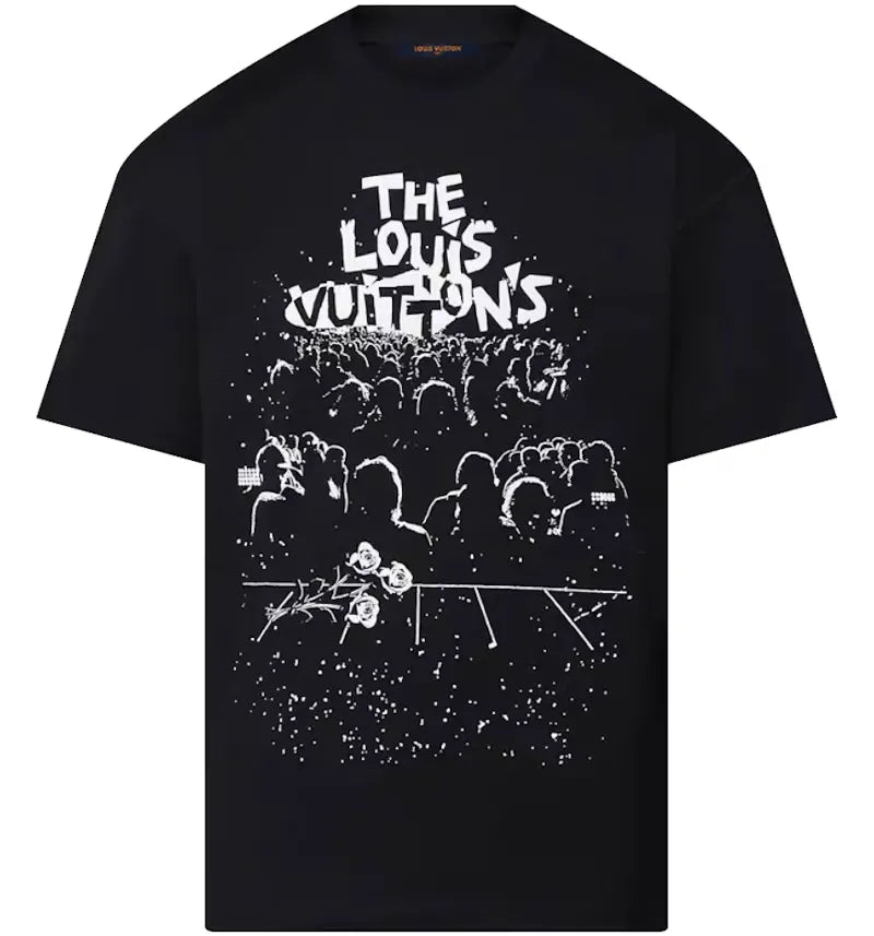 Louis Vuitton LV Concert Print T-shirt Black - vue 360