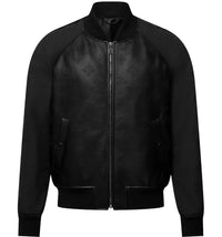 Louis Vuitton Monogram Leather Mix Tracksuit Blouson Black