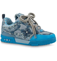 Louis Vuitton Skate Trainer Blue Swarovski Monogram