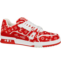 Louis Vuitton Trainer Red Monogram Textile (für Herren)
