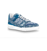 Louis Vuitton Trainer Sneaker Denim Monogram