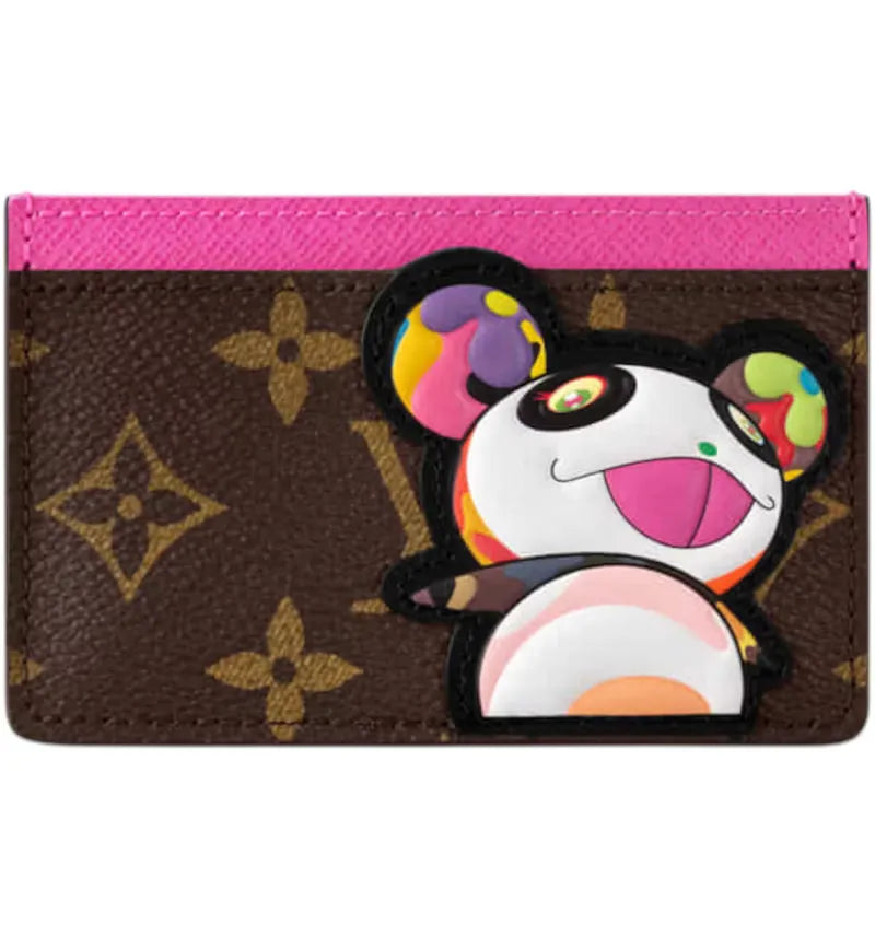 Louis Vuitton x Takashi Murakami Panda Card Holder Monogram - vue 360