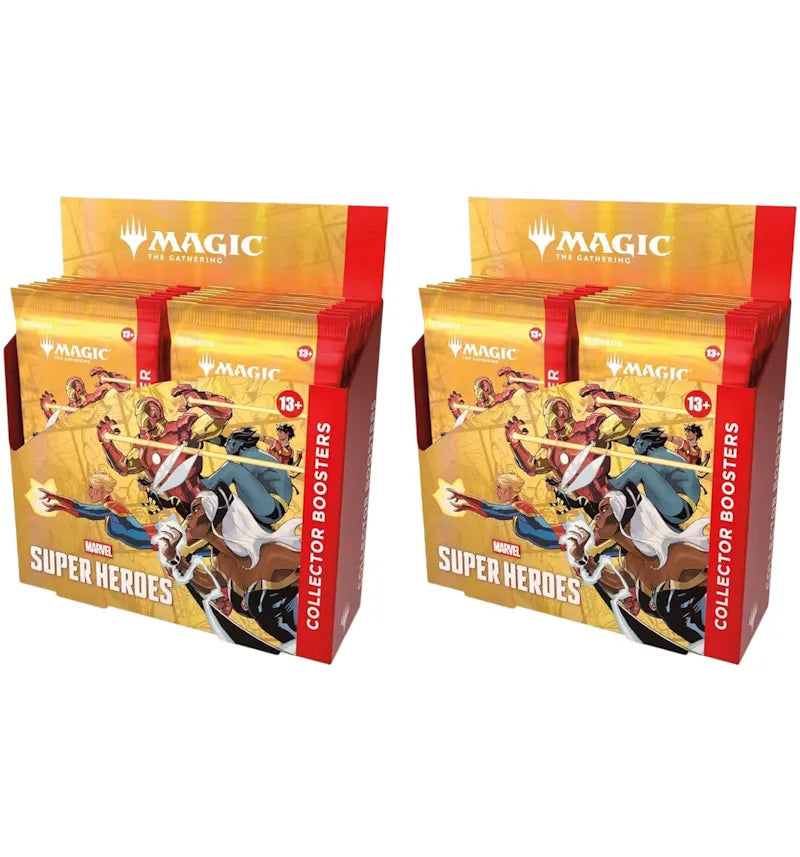 Magic: The Gathering Marvel Super Heroes Collector Boosters 2x Lot - vue 360