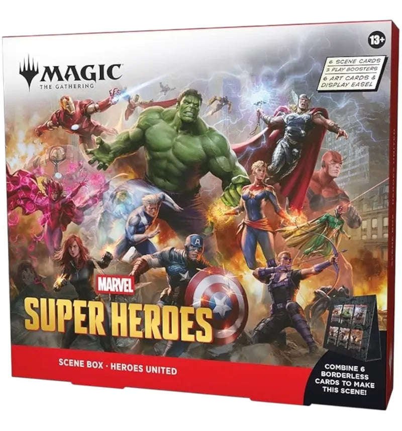 Magic: The Gathering Marvel Super Heroes Scene Box Hereos United - vue 360