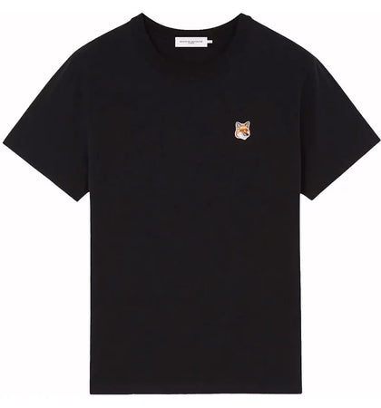 Maison Kitsune Fox Head Patch Classic Tee-Shirt Black - authentic Maison Kitsune apparel