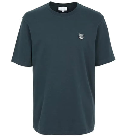 Maison Kitsune Fox Head Short Sleeve T-shirt Navy - authentic Maison Kitsune apparel