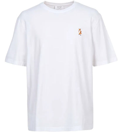 Maison Kitsune Standing Fox Short Sleeve T-shirt White - authentic Maison Kitsune apparel