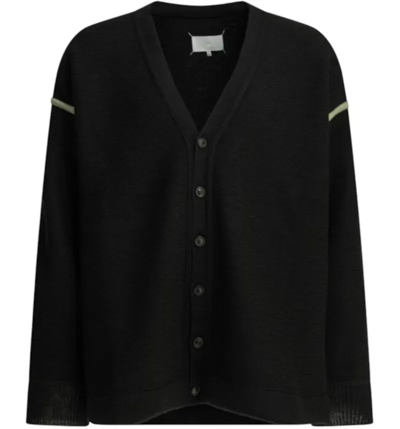 Maison Margiela Wool Patches Cardigan Black - vue 360