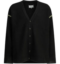 Maison Margiela Wool Patches Cardigan Black