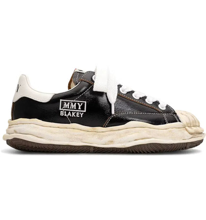 Maison Mihara Yasuhiro Blakey OG Sole Wrinkled Leather Low Black White - authentic Maison Mihara Yasuhiro sneakers