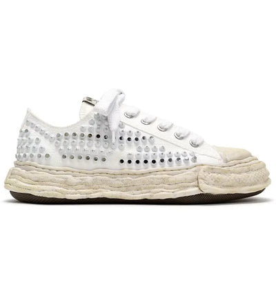 Maison Mihara Yasuhiro Peterson 23 OG Sole Studded Canvas Low White