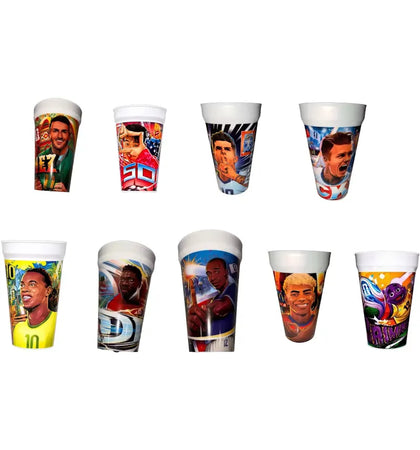 McDonald's Fifa World Cup Grimace Set of 9 Collectible Cups - authentic McDonald's product