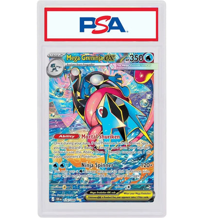 Mega Greninja 2026 Pokémon Mega Evolution Chaos Rising Mega Greninja ex (English) 116/086 (PSA or BGS Graded) - authentic...