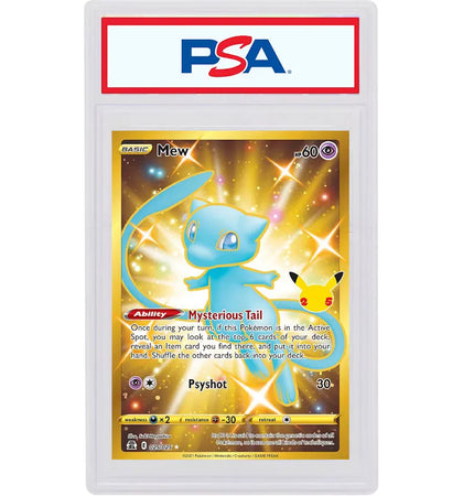 Mew 2021 Pokémon Celebrations Full Art Secret Rare #025/025 (PSA or BGS Graded) - authentic Pokemon product