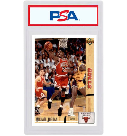 Michael Jordan 1991 Upper Deck #44 (PSA or BGS Graded) - authentic Upper Deck sneakers