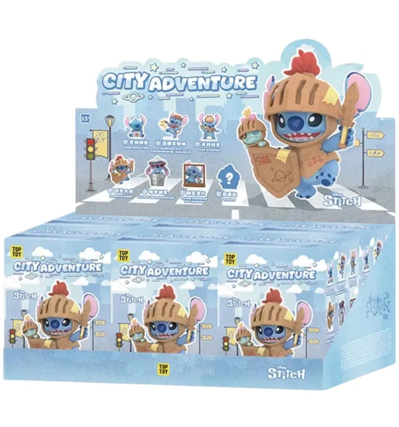 Miniso Top Toy Disney Stitch City Adventure Series Figure Sealed Case (6 Blind Box) - vue 360