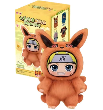 Miniso Top Toy Naruto Beast Party Naruto Uzumaki Plush Keychains - authentic Miniso product